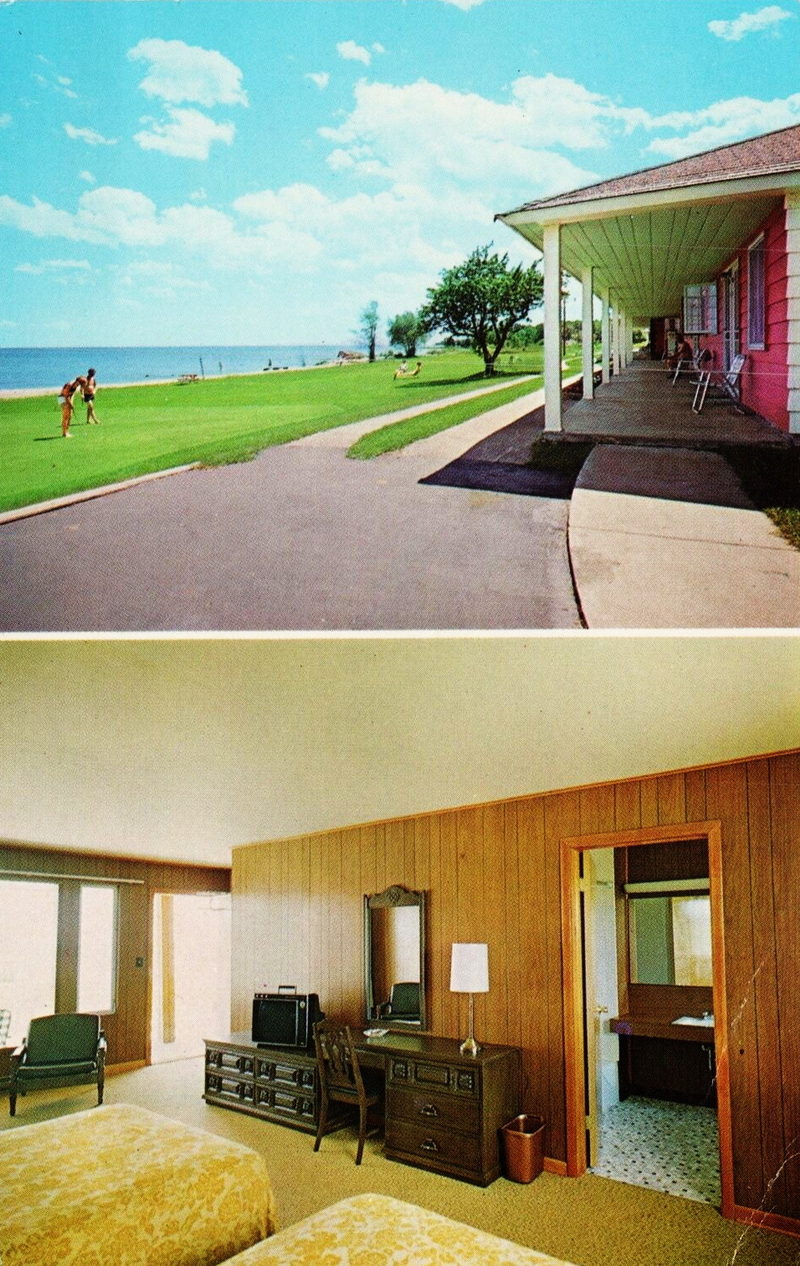 Halsteads Bayside Park Motel & Restaurant - Postcard (newer photo)